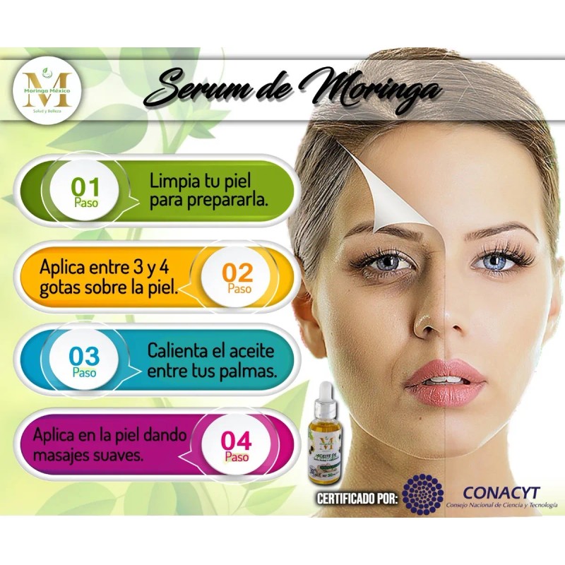 Aceite De Moringa 100% Puro, Orgánico Y Certificado.