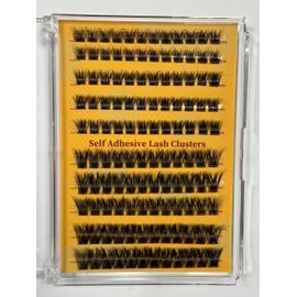 Self Adhesive Cluster Lashes, Pre Bond Lash Type, No Glue Needed, No Irritation (10-03)