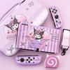 HYPERCASE Cute Switch OLED Carrying Bag Purple Bunny for Console&Accessories,