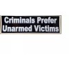 Right Wing Ink Gun Rights Bumper Sticker - Criminals Prefer