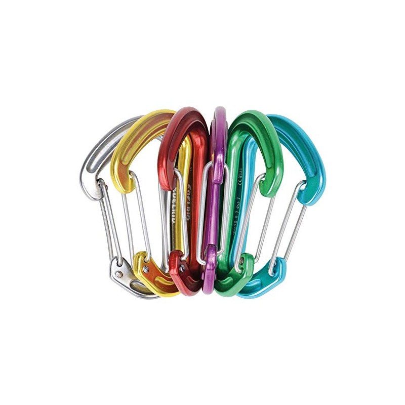 EDELRID Nineteen G Carabiner - 6 Pack Assorted