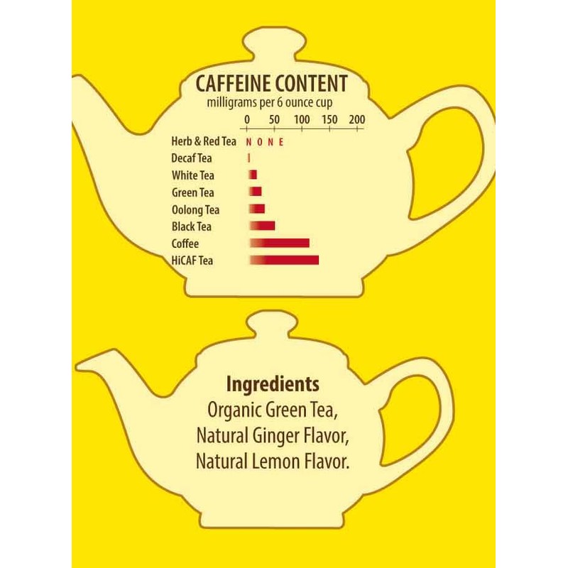 Brew La La Organic Green Tea - Natural Ginger Lemon