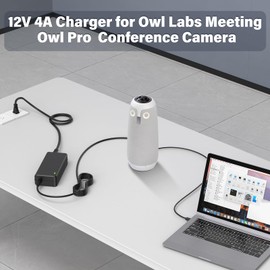 12V 4A Video Conference Camera Charger AC/DC Adapter for Owl Labs Meeting Owl PrO MTW100 MTW200 MTW300 ADS-40S1-12-212036E ADS40S1122 12036E Video Conference Camera Power Supply Cord
