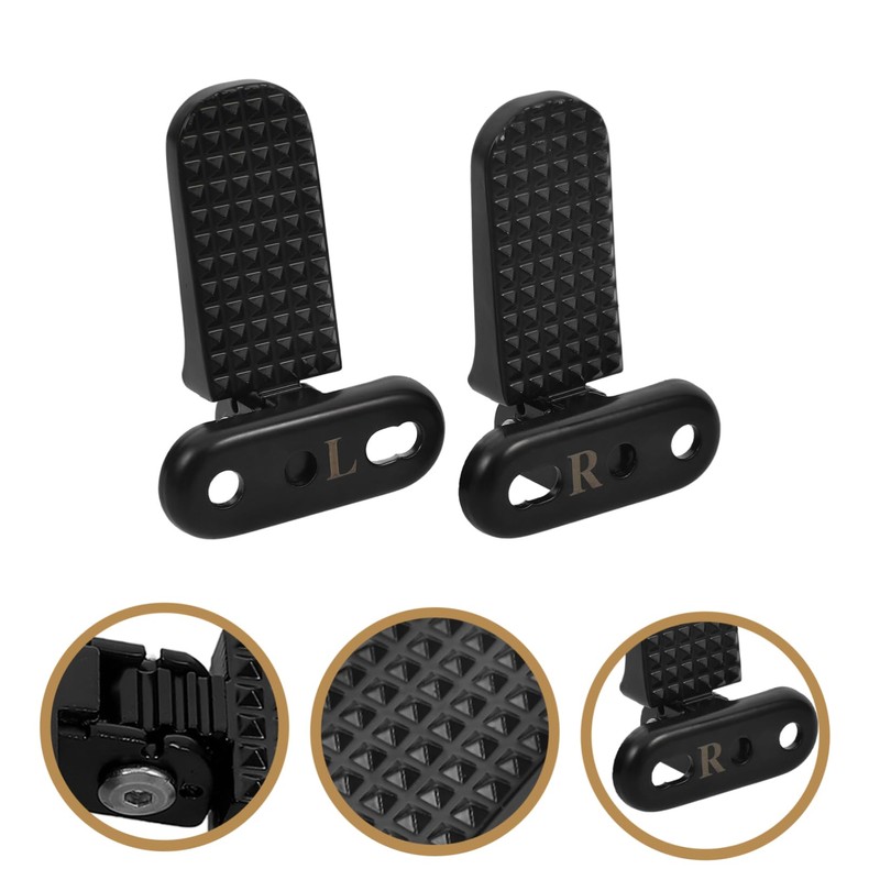 GRIRIW Electric Moped Foot Pegs Replacement Folding Design Comfortable Rear