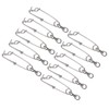 10 Set 3.8 X 150mm Fishing Snap Swivel 304 Stainless