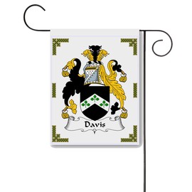 Davis Coat of Arms/Davis Family Crest 11 X 15 Garden Flag – Made in the U.S.A.