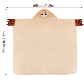 Mother's Day Blanket Gifts Birthday Gift from Daughter, Son, Kid, Unique Idea Present for Mom, Mother-in-Law Wearable Blanket (Kaki, Wrasse)