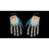 Reflective Renden Qepae Cycling Gloves Sports Gel Gloves Grey, X-Large