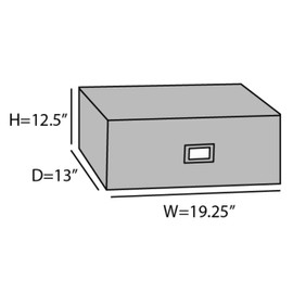 Covermates Keepsakes - Adjustable Glassware Storage - Padded Protection - ID Window - Stain Resistant - Machine Washable - China Storage, Black