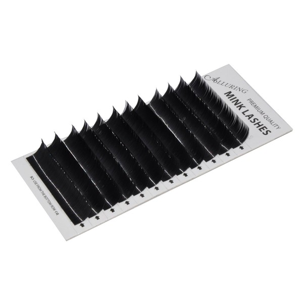 Alluring Premium Mink Lashes for Eyelash Extensions B curl .15mm