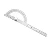 Stainless Steel Protractor Goniometer 15cm Ruler 180 Degrees Angle Finder