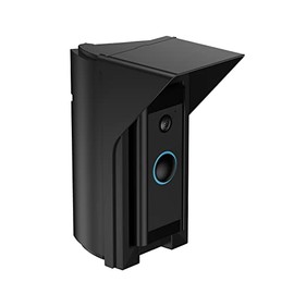 Ayotu Waterproof Adjustable(30 to 60 Degree) Angle Mount for Video Doorbell Wired, Wedge Corner Kit with Anti-Slip Screw and Waterproof Cap,Black