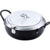 Wahei Freiz TM-9090 Tsubamesanjo Iimonokoji Iron Tempura Pot with Lid,
