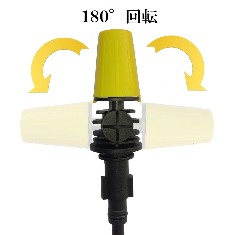 [HOTEISON] High Pressure Washer Nozzle, Flexible, 360° Movable / Nozzle