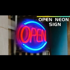 Unbranded NEW LED Open Sign Neon Light Bright Restaurant Bar Pub Shop Store 13.78"  x 5.9"