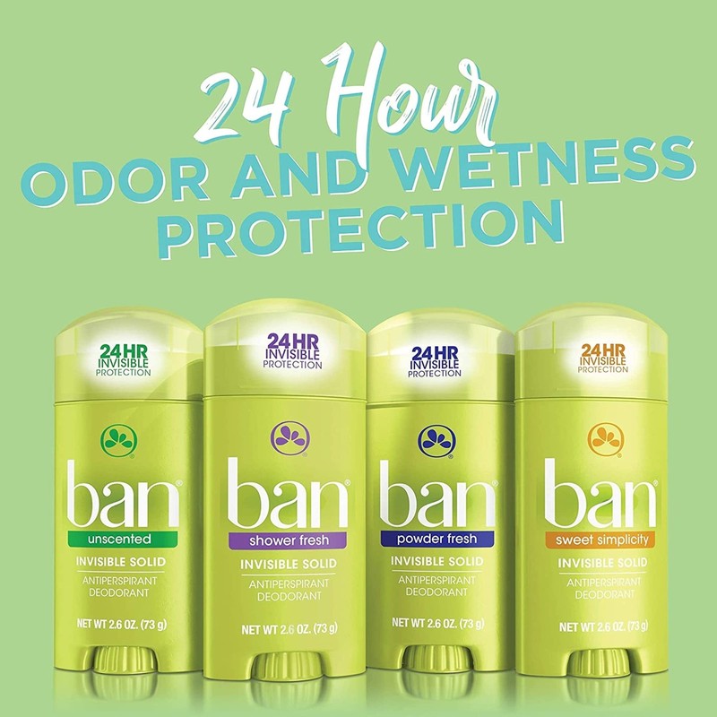 Ban Shower Fresh Antiperspirant Deodorant 24 Hour Odor Protection 10.4