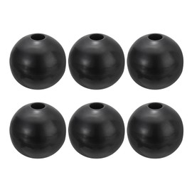 PATIKIL Cable Ball Stopper, 6pcs Gym Machine Accessories for Cable Fitness Equipment Nylon Wire Rope Port Joint Replacement Parts for Home Gym Machine,Black