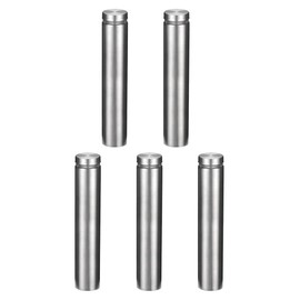 sourcing map Pack of 5 Spacer Screws Wall Spacer Sign Holder Acrylic Glass Nails 3/4 Diameter x 4 Inch (19 x 100 mm)