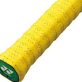 YONEX AC1383 Tennis Badminton Grip Tape, Wet Super Mesh Grip, Pack of 3, Citrus Yellow