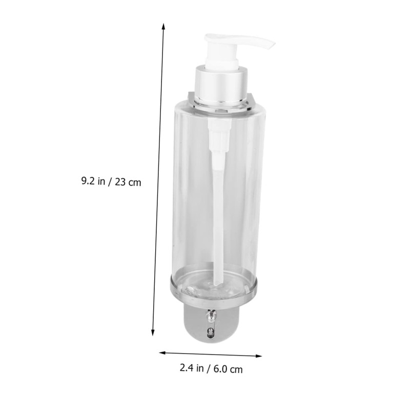 iplusmile Wall Mounted Bathroom Soap Dispenser Holder Single Compartment Silver