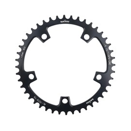 BIKECO Bicycle Narrow Wide Chainring 110/130BCD 5 Screws Round Bicycle Chainring 36/38/40/42/44/46/48/50/52/54/56/58/60T Bicycle Chainring for 9 10 11 Speed Road Bike MTB (130BCD,38T)