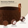 boldmonkey Laundry Basket 20 " x20 x11.8 , Large Felt