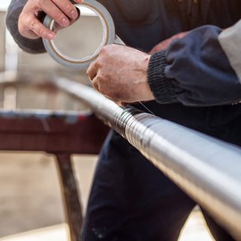 LLPT Duct Tape Premium Grade 1.6 Inches x 108 Feet x 11 Mil Easy Tear Residue Free Strong Adhesive Color Black (DT401)