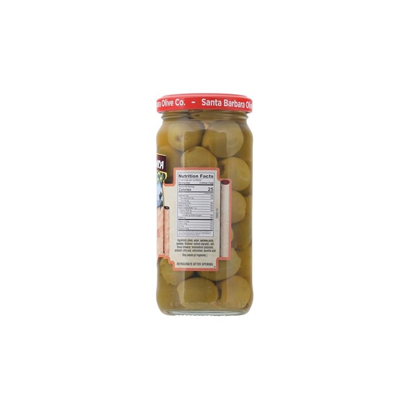 Santa Barbara Olive Anchovy Stuffed Olives, 5 oz