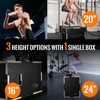 CAELUM 3-in-1 Wooden Plyo Box – 400lbs Heavy-Duty Jump Box