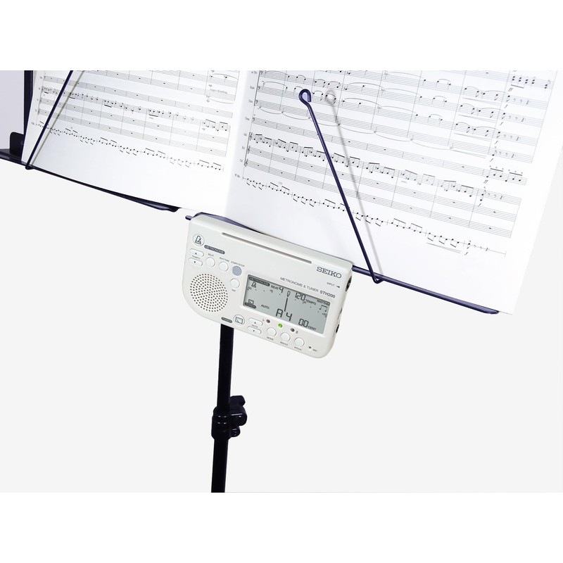 Seiko STH200WHSP Metronome & Tuner White Pickup Microphone Set of