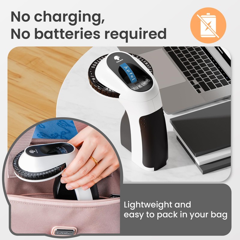 Phomemo Labelling Machine, 3D Embossing Machine E975, Portable Labelling Device,