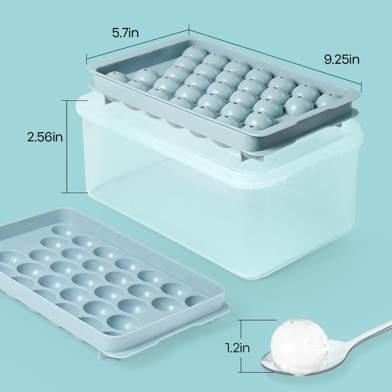 Round Ice Cube Trays for Freezer - Ice Cube Tray