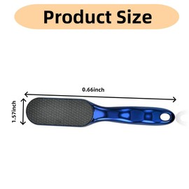 Hard Skin Remover Nano-Glass Foot File, Pedicure Callus Remover with Non-Slip Ergonomic Handle, Safe and to Remove Hard Skin and Dead Skin Foot Scrubber(Blue)