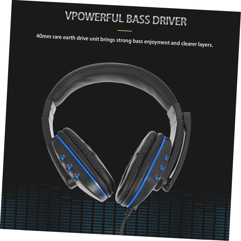 KONTONTY Noise Reduction Gaming Headphones with Flexible Retractable Headband Compatible