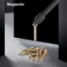Aribrnten Magnetic Screwdriver Bit Set, Anti- Magnetic Drill Bit Set, S2 Impact Magnetic, Strong Magnetic PH2 Bits, 12PCS
