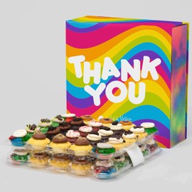 Baked by Melissa Cupcakes - Thank You Gift Box - Latest & Greatest Cupcakes - Assorted Bite-Size Cupcakes Gift Box, Includes 12 Different Flavors (50 Count)