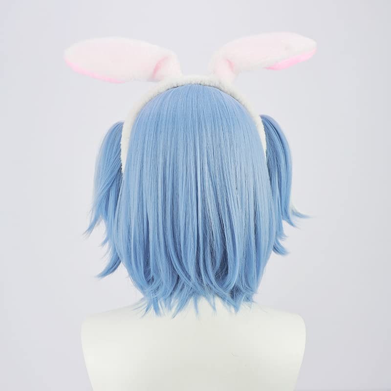 Cosplay Wig, Toda Pekora Blue White Gradient Heat Resistant Wig