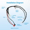 EOPOAYI Pit Bike Wiring Harness Electric Start Compatible with 50cc