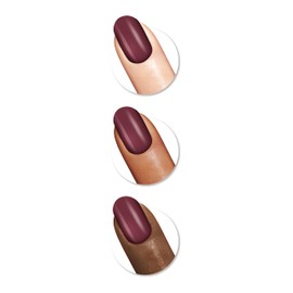 Sally Hansen Salon Effects® Perfect Manicure, Beet Pray Love, Press On Nails, Oval Shaped, Non-Damaging Adhesive Tabs, File, and Alcohol Pad Included