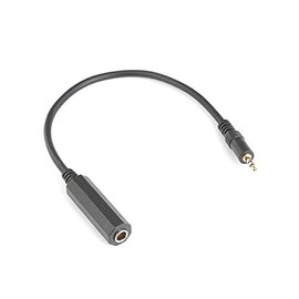 Gleewin 6.35mm 1/4 to 3.5mm 1/8 Cable Adapter, Female to Male TRS Stereo Audio Jack Plug Wire Cord Bi-Directional Connector,0.3M/1FT