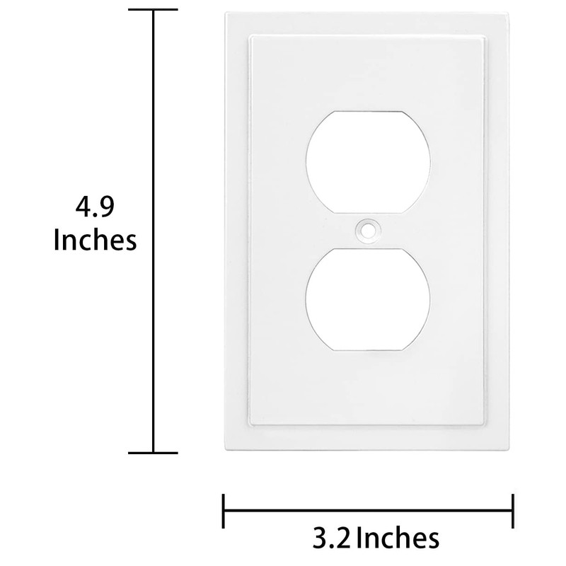 Henne Bery Modern Edge Decorative Wall Plate Switch Plate Outlet