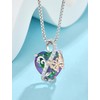 VA JENT Heart Necklace for Women Love Heart Butterfly Pendant