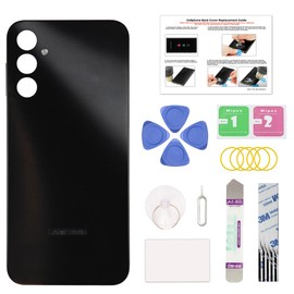 GREEN FUSION Compatible with Galaxy A14 5G Back Cover Replacement, A14 5G SM-A146B A146U/U1/V/W/P/M Back Housing Door with Pre-Installed Frame Sticker, Repair Tools & Instruction, Black