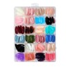 ieron 24 Colours 576 Pieces Artificial Nails Acrylic for Nail
