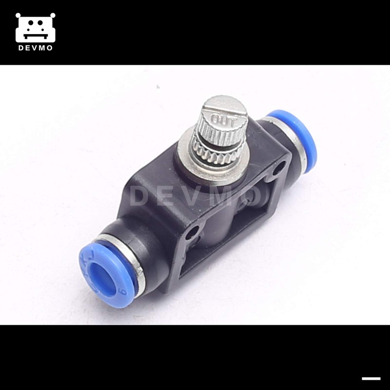 DEVMO Air Flow Speed Control Valve Tube Hose Pipe Connector