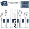 Hunnycook 72-piece Silverware Set for 12, Stainless Steel Flatware Set,
