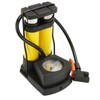Double Barrel Foot Pump Fast Efficient Multifunction Portable Bike Floor