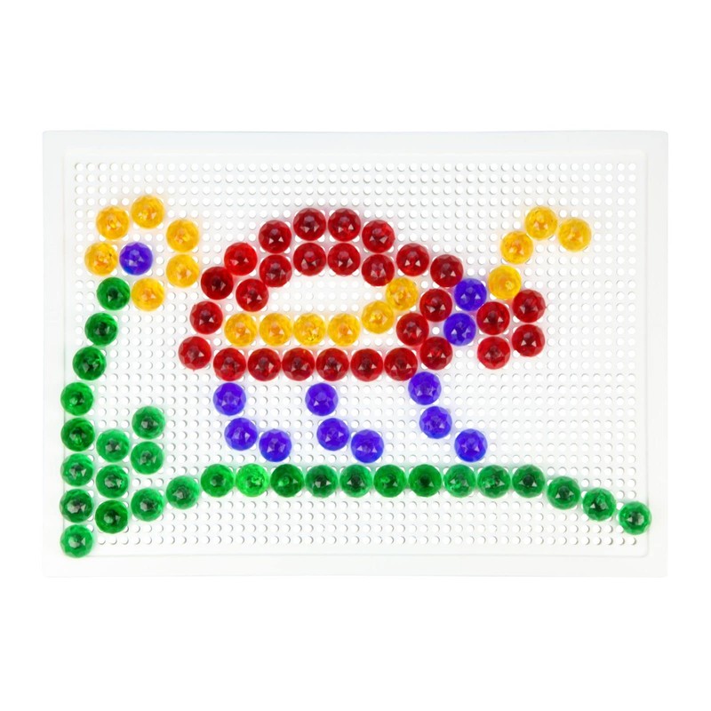 Lena 35627 Mosaic Plug-In Game Set, Mosaic with 120 Transparent