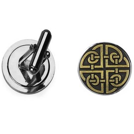 Celtic Shield Knot code8 Dome Cufflinks Groom dad Wedding Jewellery boxed