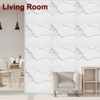 sourcing map 20pcs Peel and Stick Marble Tiles, Waterproof Wall